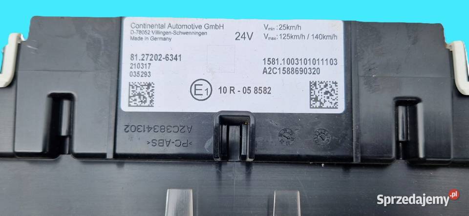 LICZNIK ZEGAR MAN TGX TGS 81272026341 ORYGINAL Zawichost
