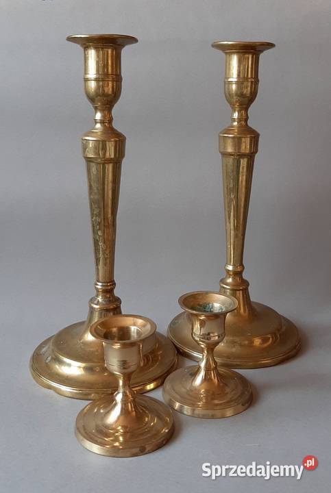 świeczniki mosiężne lubelskie Łuków
