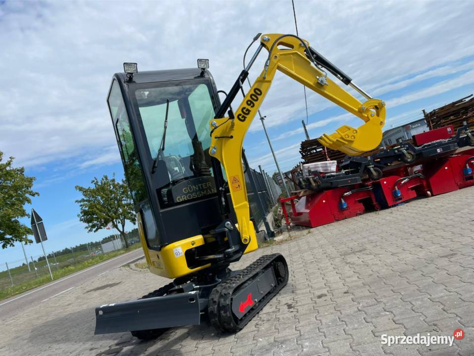 Minikoparka GG900C Gunter Grossmann kabina nie Maszyny budowlane śląskie Katowice