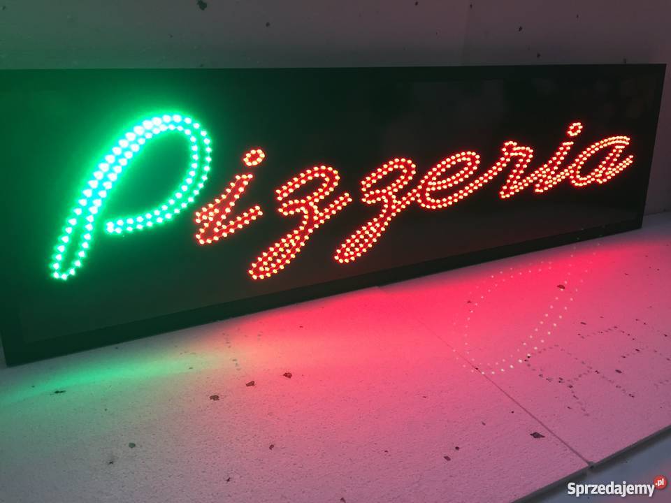 SZYLD DIODOWY Reklama LED FRYTKI 100x25 Gastronomia Warszawa