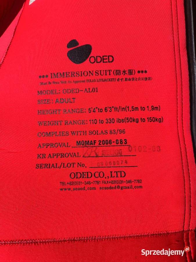 Kombinezon ratunkowy Leśniewo