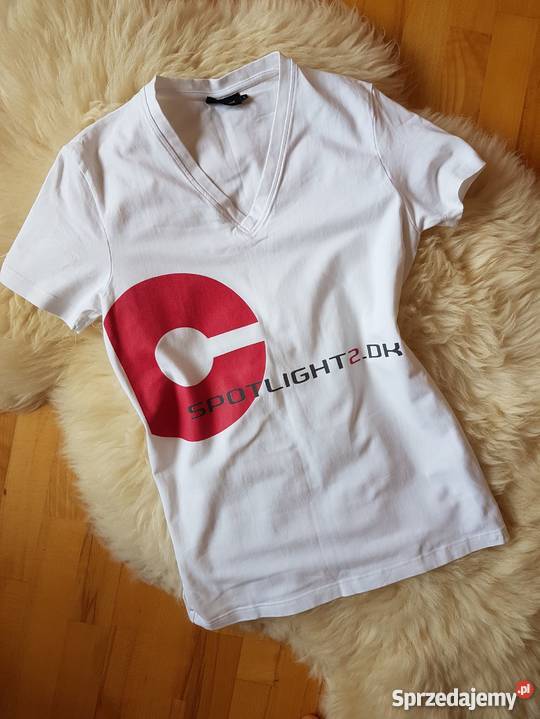 Biały Tshirt Bluzka 40 Jasło