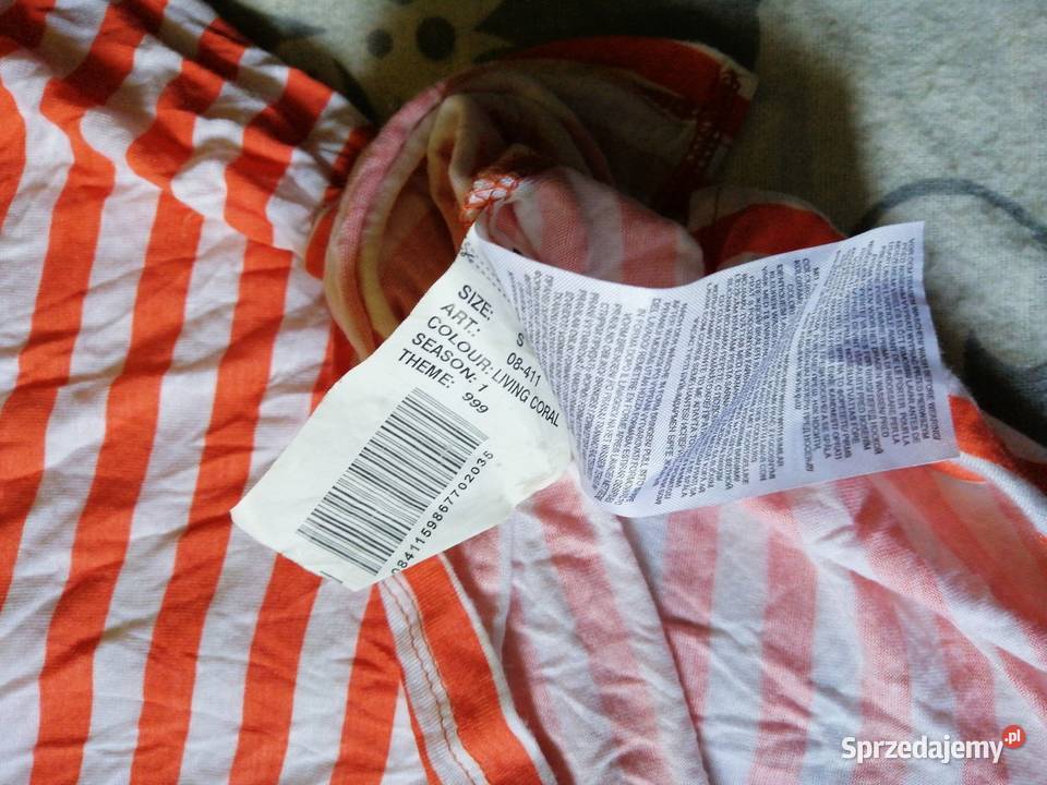 Nowa Bluzka z krótkim rękawem YORKER W paski 100 Leszno sprzedam