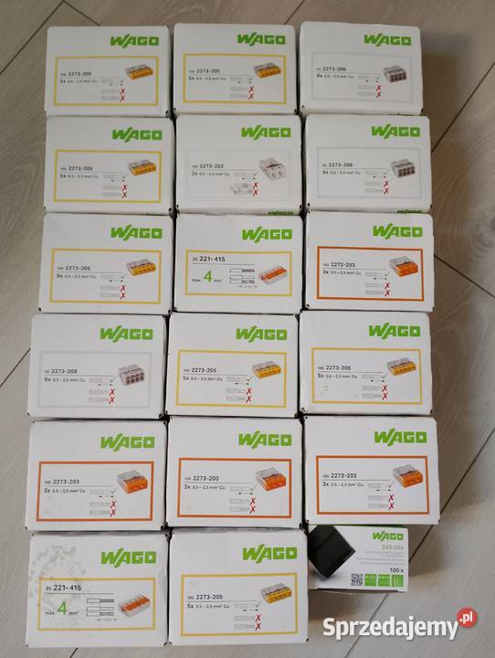 Markowe oryginalne złączki elektryczne Wago 18 lubelskie Płoskie