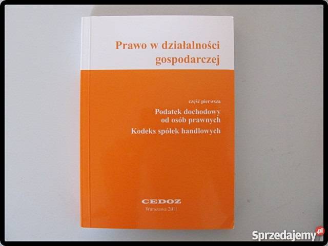 Prawo w działalności gospodarczej CEDOZ Płock sprzedam