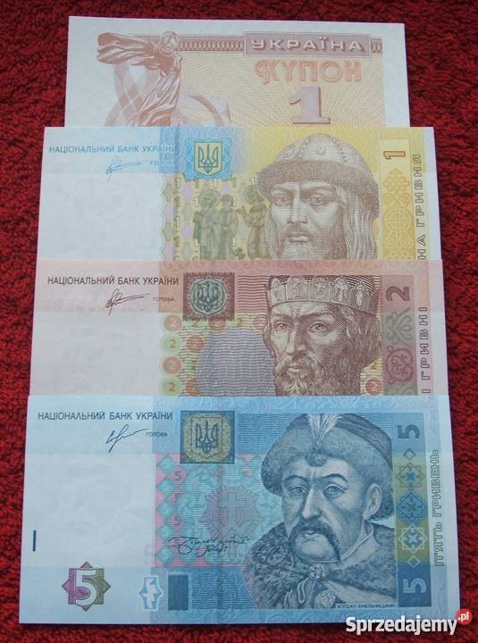 UKRAINA Kolekcjonerskie Banknoty Zestaw 4 sztuki Katowice