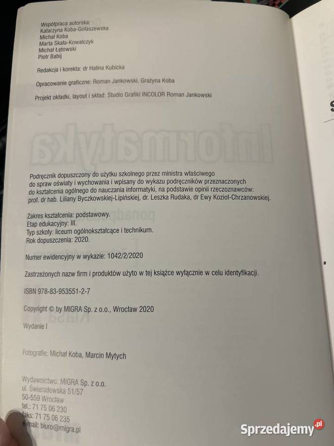 Podręcznik do informatyki klasa 2 Piekary Śląskie