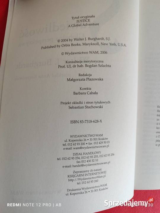 Walter J Burghardt Sprawiedliwość Globalna miękka Katowice