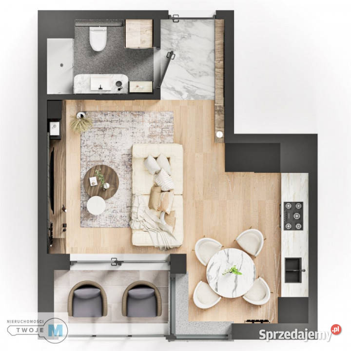 Mieszkanie sprzedam Kielce 2624m2 1 pokojowe Piętro 4