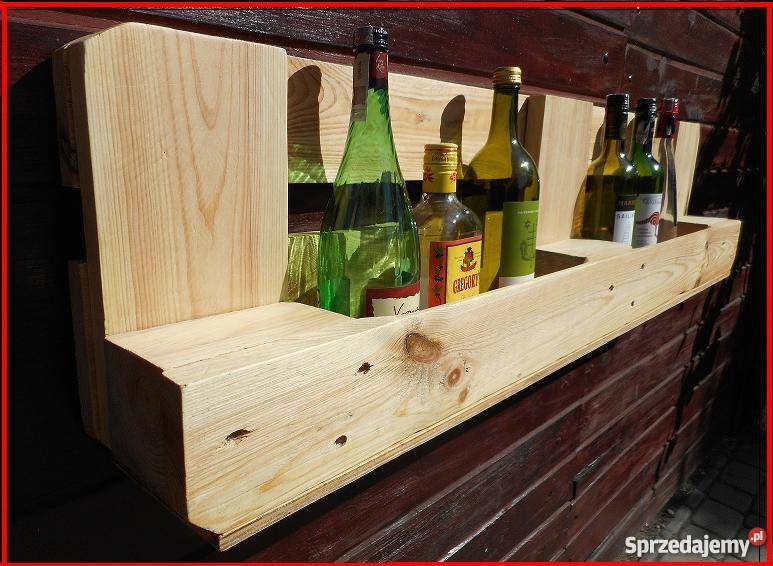 Meble z EURO palet Półka na winoprzyprawy Katowice