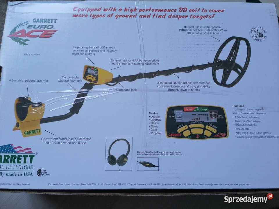 Garrett Euro Ace 350 sprzedam Niepołomice