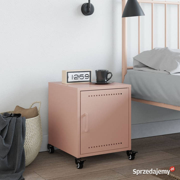 Szafka nocna różowa 36x39x435 stal WM846616 Warszawa sprzedam