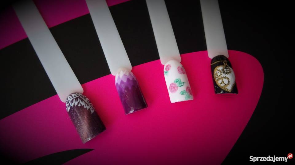 Stylizacja paznokci hybryda żele zdobienia Konin
