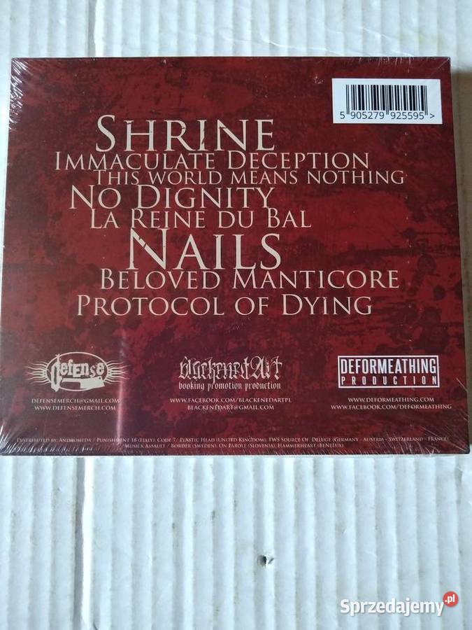 Shodan Protocol of dying płyta CD Folia metal śląskie Gliwice sprzedam