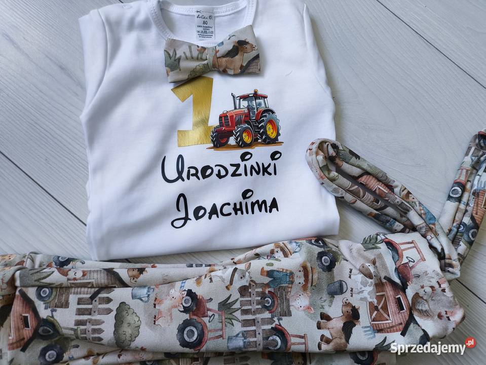 Komplet na roczek chłopca mstylroczek farma Kubuś Puchatek lubelskie Krasnystaw