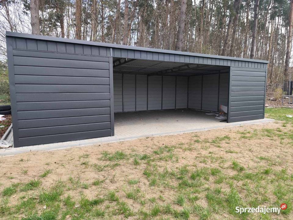 Otwarty GARAŻ BLASZANY Carport Zadaszenie 128zł/m2