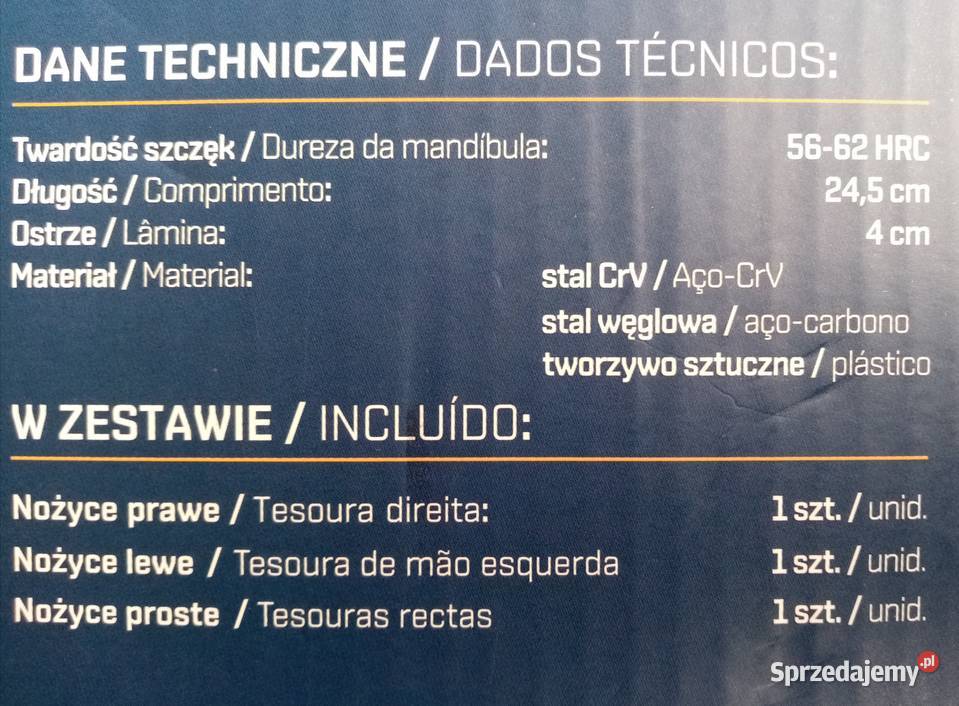 Nożyce do cięcia blach 3 Nowe Wieliczka
