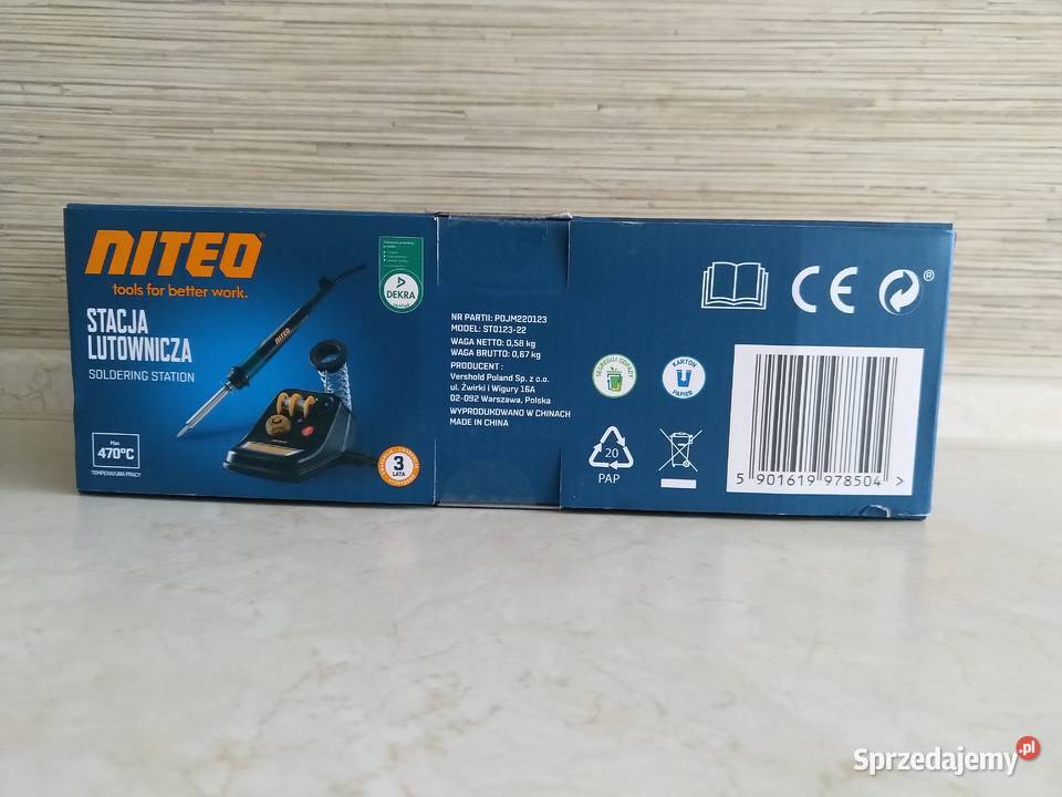 NAJTANIEJ Stacja Lutownicza 470st 48W Akcesoria Zabrze