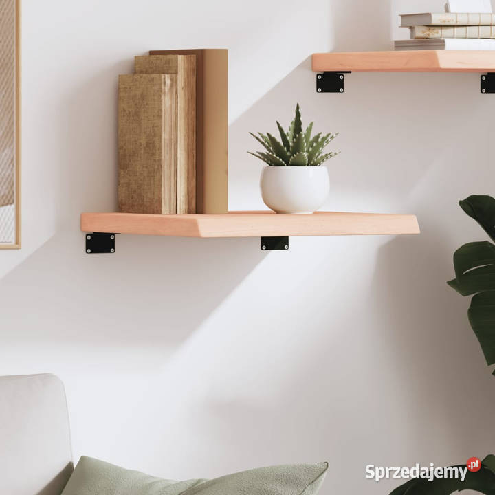 Półka 40x40x24 surowe lite drewno dębowe Warszawa