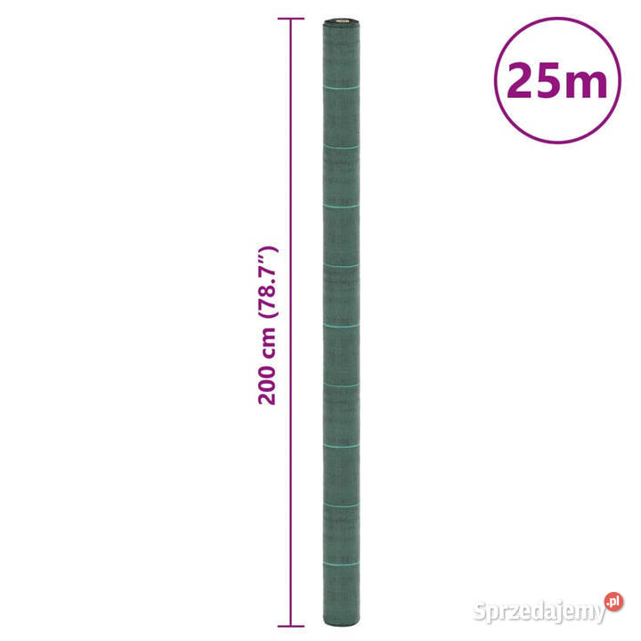 Agrowłóknina antychwastowa zielona 2x25 m PP Warszawa sprzedam