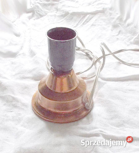prl lampka nocna miedziana lampka prl vintage Szczecin