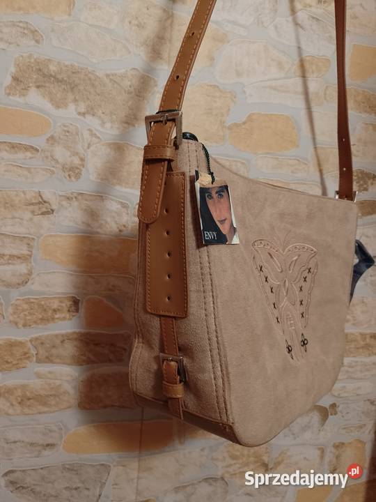 Ekskluzywna duża torebka listonoszka z Londynu 22cm Kraków sprzedam