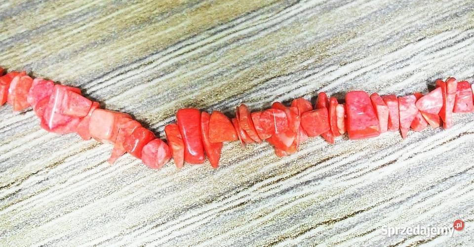 Korale czerwone naturalne patyczki sieczka 38 śląskie Gliwice