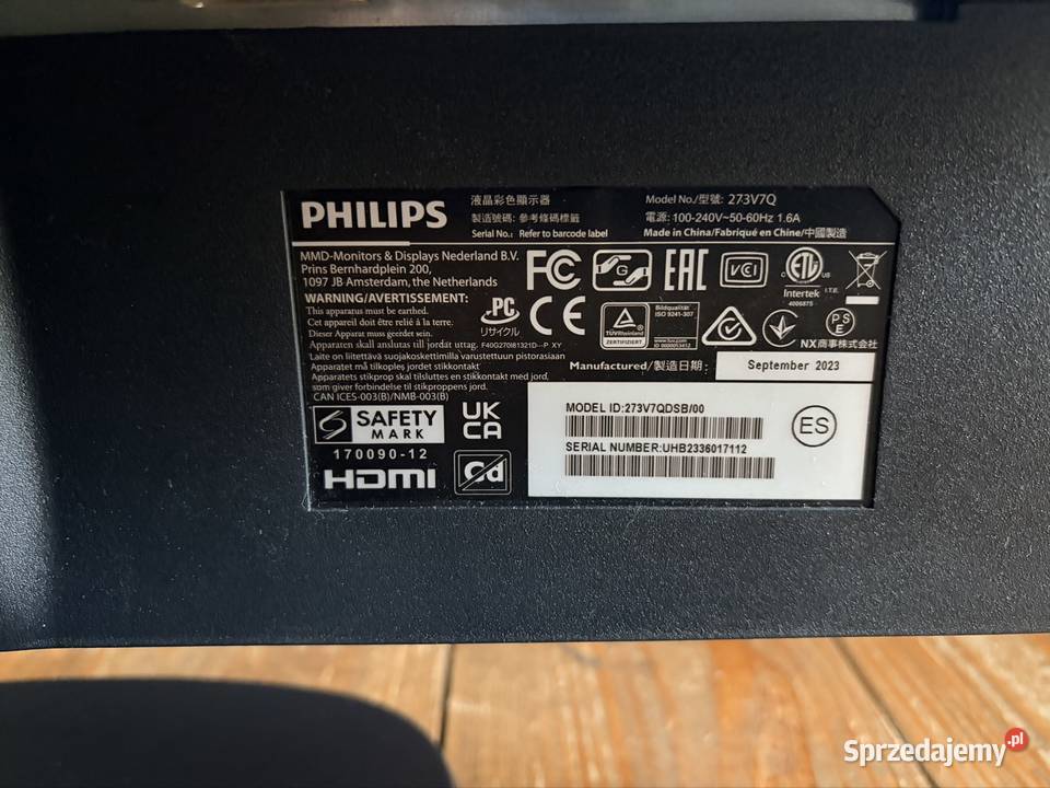 Monitor Philips 27 Radom