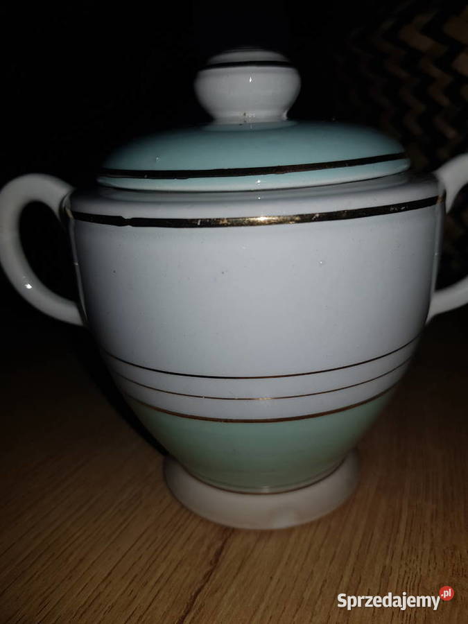 Cukiernica porcelana francuska Luneville wielkopolskie Wola Podłężna