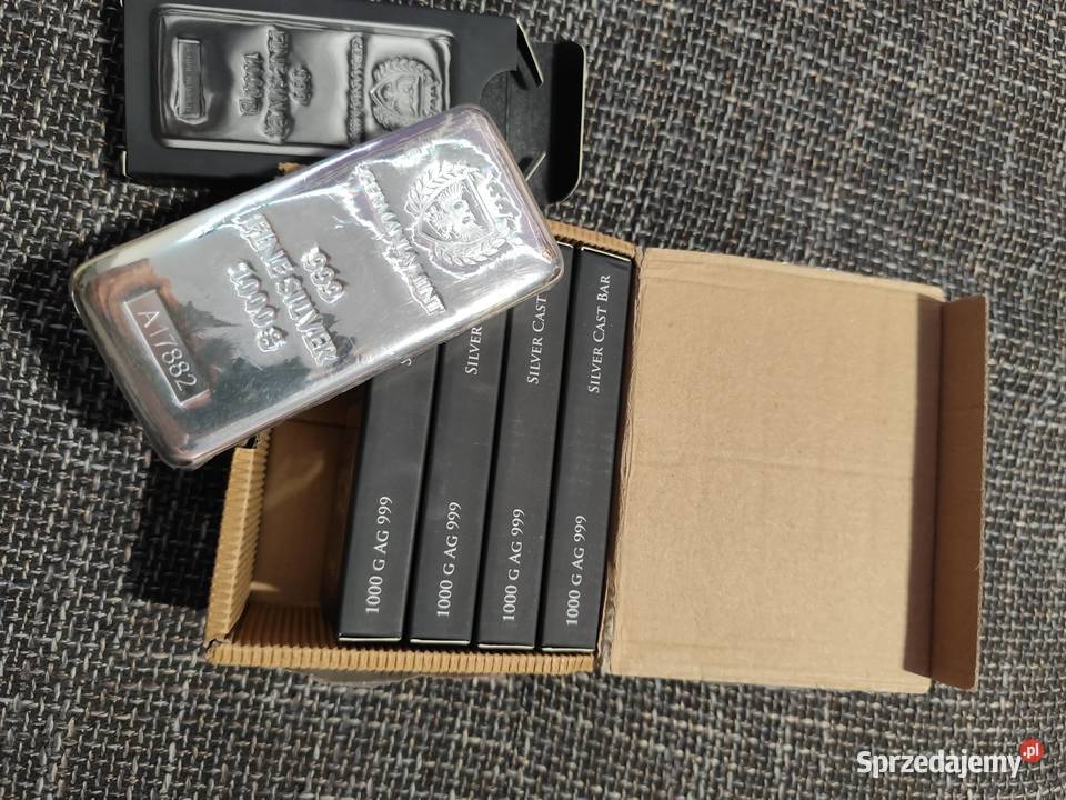 Sztabka srebra Umicore Feinsilber 1