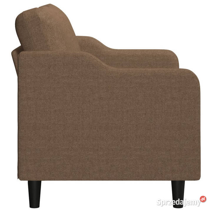 Sofa 2osobowa brązowa 140 tapicerowana tkaniną Warszawa
