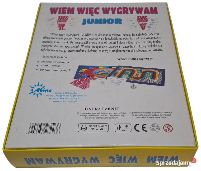 Wiem więc wygrywam Quiz edukacyjny Junior Albino sprzedam