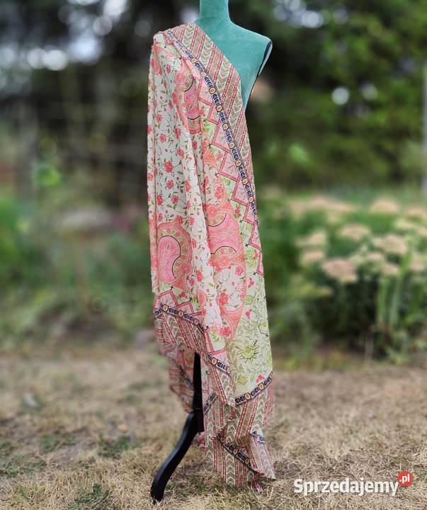 Duża lekka chusta chustka indyjska dupatta pareo zachodniopomorskie Szczecin sprzedam