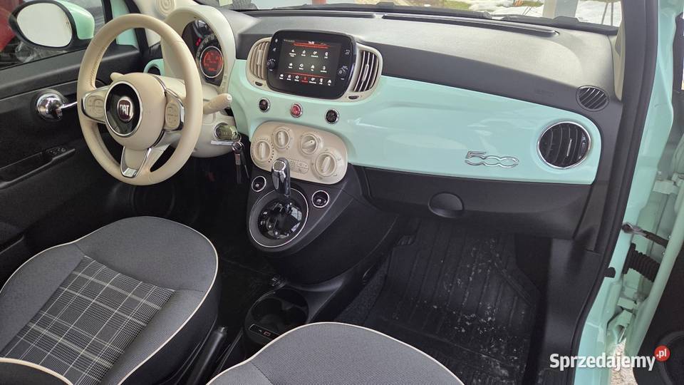 Fiat 500 Automat 2019 Polski Salon wspomaganie kierownicy