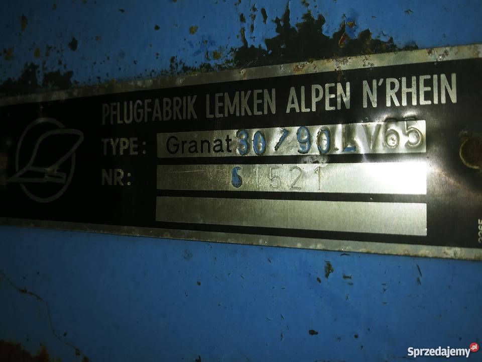 Lemken pług zagonowy 4 skibowy Rzuchowa
