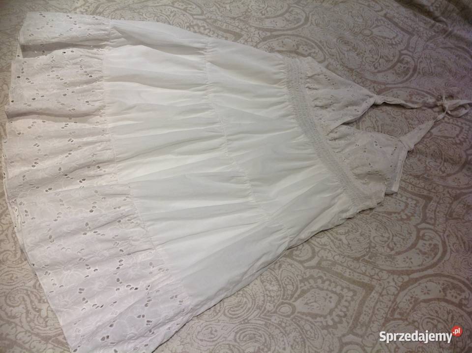 Sukienka Letnia Damska FIZZ STYLE M Biała Haft Nowa Sól sprzedam