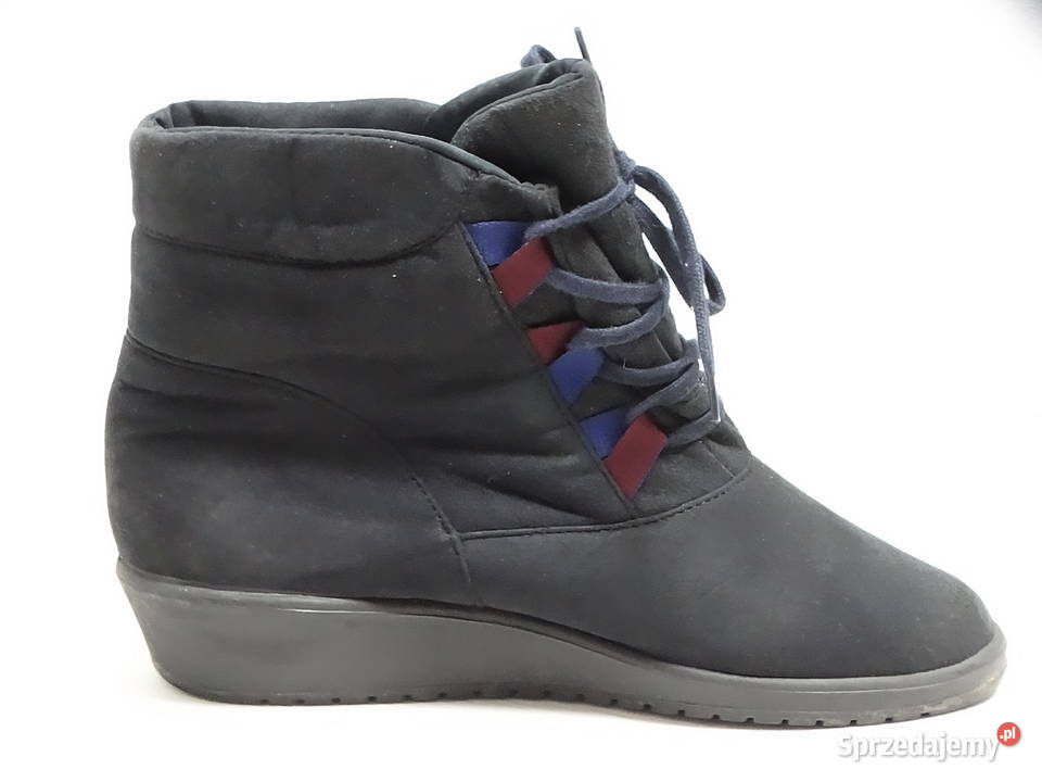 Czarne Śniegowce Botki Romika Romitex Waterproof Moda i Styl Biłgoraj