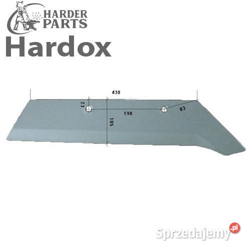 Lemiesz 300hektarów HARDOX 74904P części do