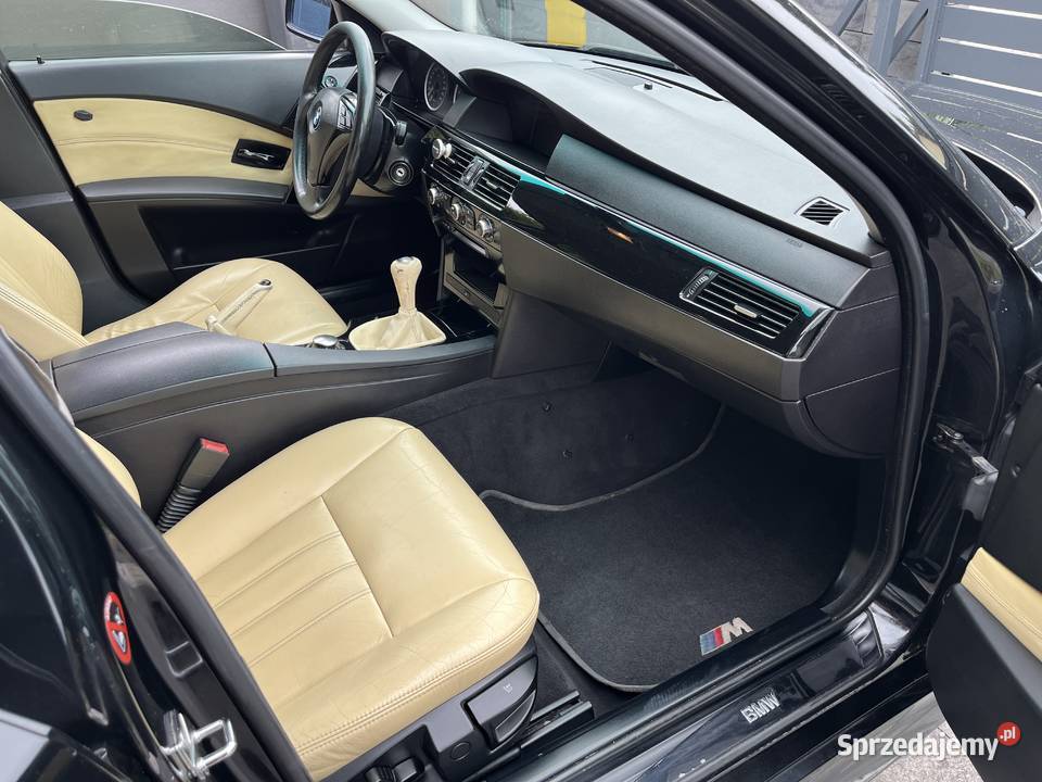 BMW E60 525D Mpakiet Czarna Sedan Manual kujawsko-pomorskie Toruń