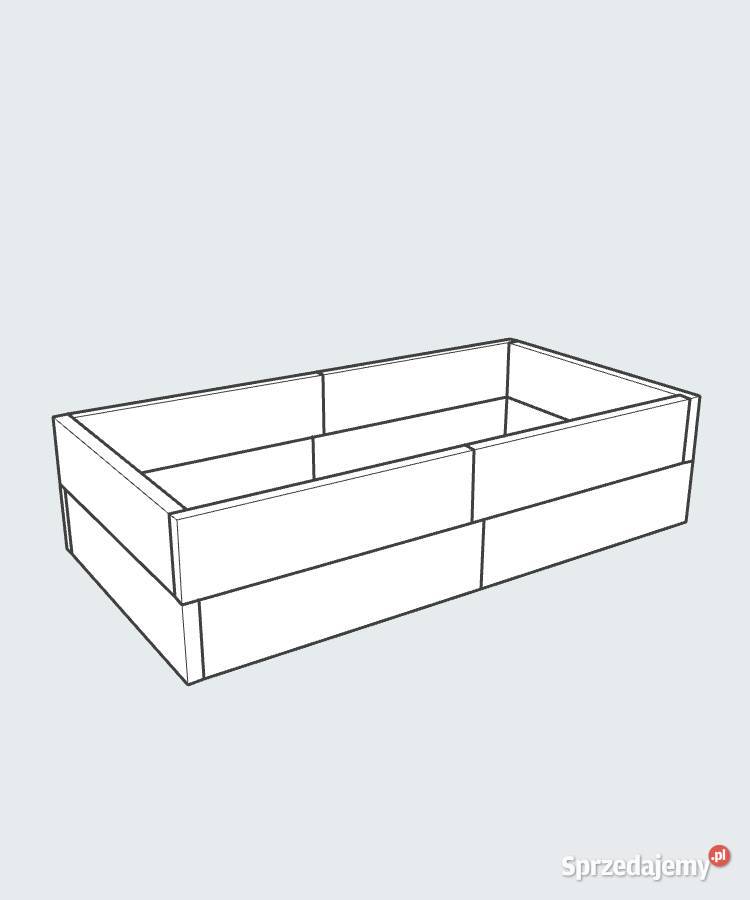 Warzywnik betonowy Podwyższone grządki betonowe Architektura ogrodowa Poznań