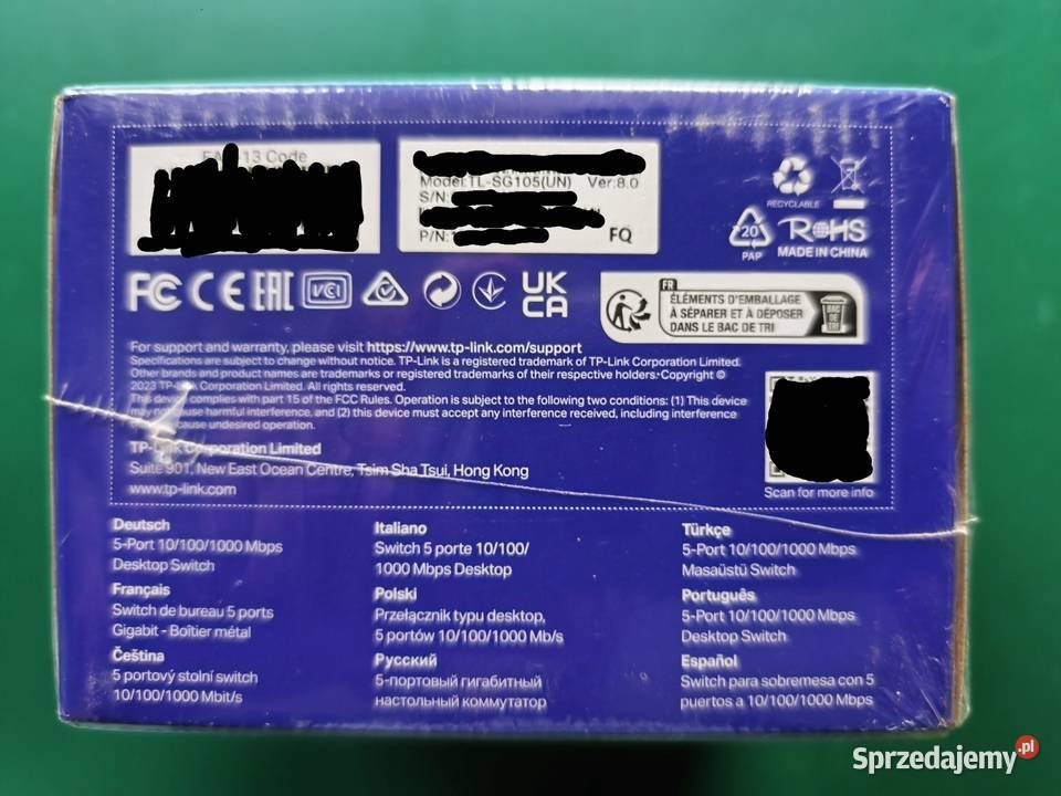 Nowy switch TPLINK TLSG105UN Ver 80 Miejsce Piastowe