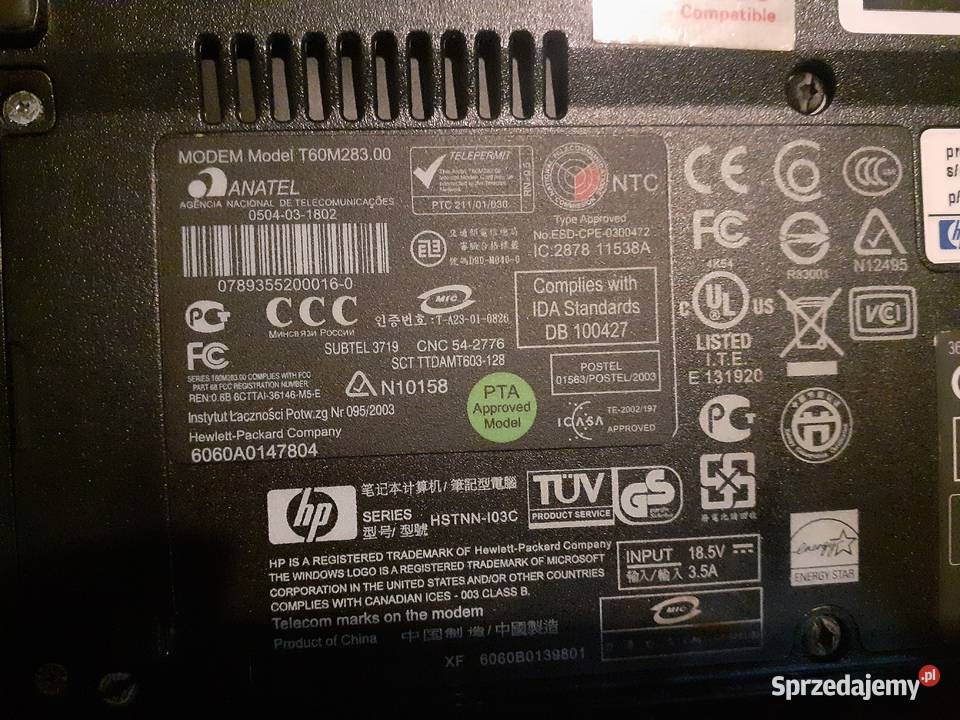 Laptop hp compaq 6220 Tczew