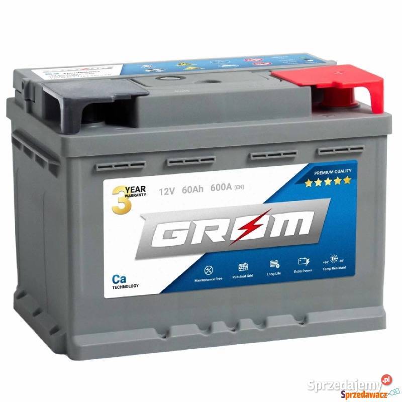 Akumulator 60AH 600A GROM Akumulatory podkarpackie Sanok sprzedam