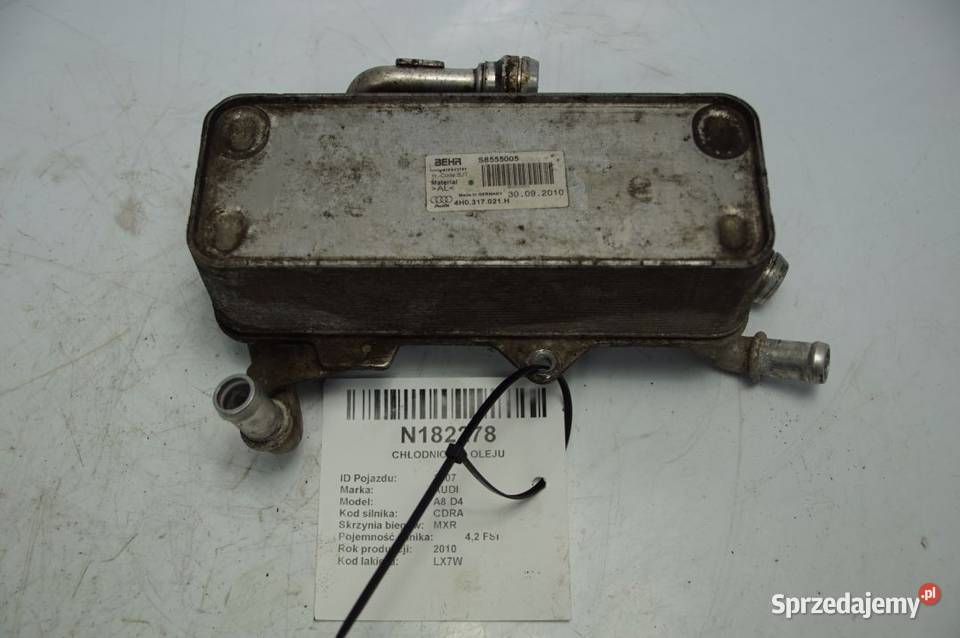 CHŁODNICZKA OLEJU AUDI A8 D4 4H0317021H Lipno