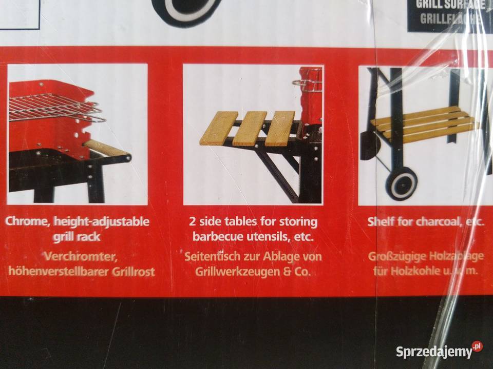 NAJTANIEJ Grill Węglowy Mobilny Wózek Zabrze