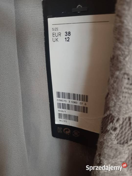 szara marynarka elegancka kokarda damska Jaworzno