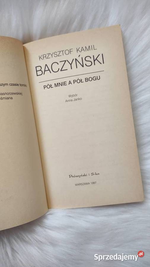 Poezja Krzysztof Kamil Baczyński Pół mnie a pół Olkusz sprzedam