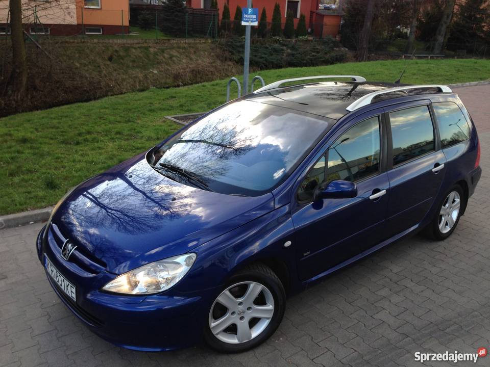Ładny Peugeot 307 SW6 cio osobowy wyposażenieHDI 203000km 307 SW Kraków