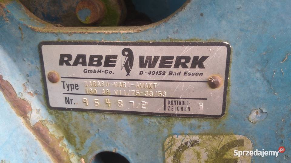 Pług Rabe Werk 7 skibowy Pługi Włostowa