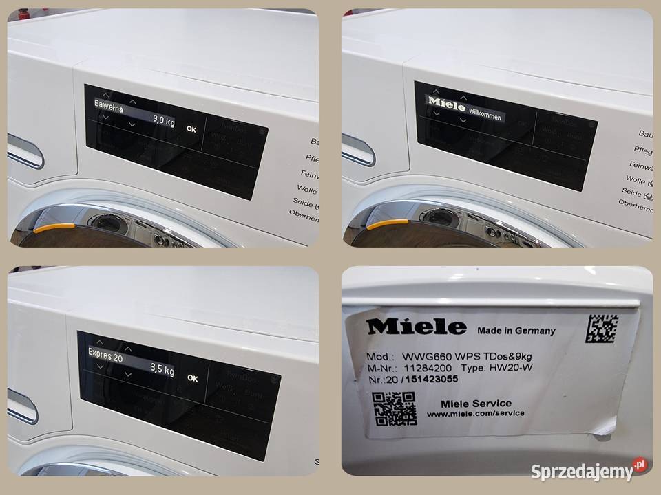 Pralka Miele W1 WWG 660 WPS TwinDos 9 1400 obr Pralki i suszarki dolnośląskie